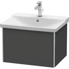 Duravit XS408004949 - Duravit XSquare Vanity Unit Wall-Mounted  Graphite Matte