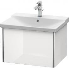 Duravit XS408008585 - Duravit XSquare Vanity Unit Wall-Mounted  White High Gloss