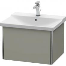 Duravit XS408009292 - Duravit XSquare Vanity Unit Wall-Mounted  Stone Gray Satin Matte