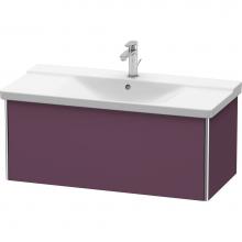 Duravit XS408209494 - Duravit XSquare Vanity Unit Wall-Mounted  Aubergine Satin Matte