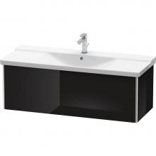 Duravit XS408304040 - Duravit XSquare Vanity Unit Wall-Mounted  Black High Gloss