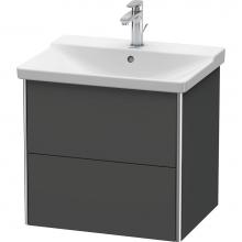 Duravit XS418004949 - Duravit XSquare Vanity Unit Wall-Mounted  Graphite Matte