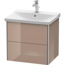 Duravit XS418008686 - Duravit XSquare Vanity Unit Wall-Mounted  Cappuccino High Gloss