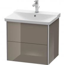 Duravit XS418008989 - Duravit XSquare Vanity Unit Wall-Mounted  Flannel Gray High Gloss