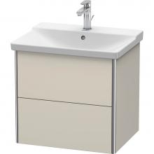 Duravit XS418009191 - Duravit XSquare Vanity Unit Wall-Mounted  Taupe Matte