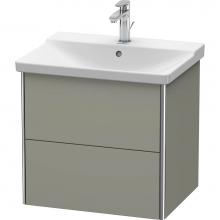 Duravit XS418009292 - Duravit XSquare Vanity Unit Wall-Mounted  Stone Gray Satin Matte