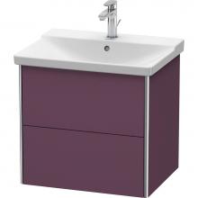 Duravit XS418009494 - Duravit XSquare Vanity Unit Wall-Mounted  Aubergine Satin Matte