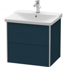 Duravit XS418009898 - Duravit XSquare Vanity Unit Wall-Mounted  Night Blue Satin Matte