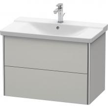 Duravit XS418100707 - Duravit XSquare Vanity Unit Wall-Mounted  Concrete Gray Matte