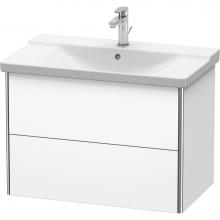 Duravit XS418101818 - Duravit XSquare Vanity Unit Wall-Mounted  White Matte