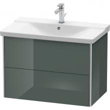 Duravit XS418103838 - Duravit XSquare Vanity Unit Wall-Mounted  Dolomiti Gray High Gloss