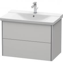 Duravit XS418103939 - Duravit XSquare Vanity Unit Wall-Mounted  Nordic White Satin Matte