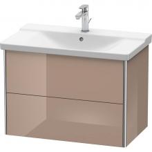 Duravit XS418108686 - Duravit XSquare Vanity Unit Wall-Mounted  Cappuccino High Gloss