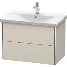 Duravit XS418109191 - Duravit XSquare Vanity Unit Wall-Mounted  Taupe Matte