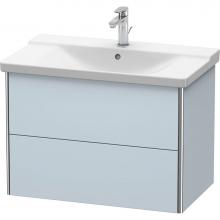 Duravit XS418109797 - Duravit XSquare Vanity Unit Wall-Mounted  Light Blue Satin Matte