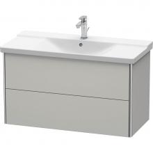 Duravit XS418200707 - Duravit XSquare Vanity Unit Wall-Mounted  Concrete Gray Matte