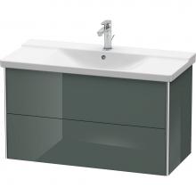 Duravit XS418203838 - Duravit XSquare Vanity Unit Wall-Mounted  Dolomiti Gray High Gloss