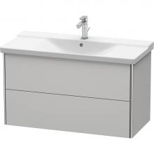 Duravit XS418203939 - Duravit XSquare Vanity Unit Wall-Mounted  Nordic White Satin Matte