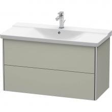 Duravit XS418206060 - Duravit XSquare Vanity Unit Wall-Mounted  Taupe Satin Matte