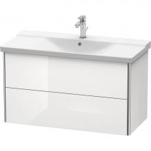 Duravit XS418208585 - Duravit XSquare Vanity Unit Wall-Mounted  White High Gloss