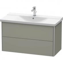 Duravit XS418209292 - Duravit XSquare Vanity Unit Wall-Mounted  Stone Gray Satin Matte