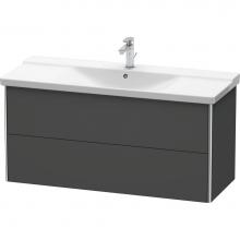 Duravit XS418304949 - Duravit XSquare Vanity Unit Wall-Mounted  Graphite Matte