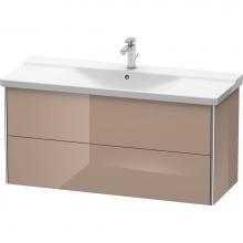 Duravit XS418308686 - Duravit XSquare Vanity Unit Wall-Mounted  Cappuccino High Gloss