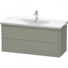 Duravit XS418309292 - Duravit XSquare Vanity Unit Wall-Mounted  Stone Gray Satin Matte