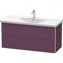 Duravit XS418309494 - Duravit XSquare Vanity Unit Wall-Mounted  Aubergine Satin Matte