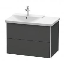 Duravit XS418404949 - Duravit XSquare Vanity Unit Wall-Mounted  Graphite Matte