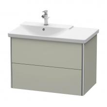 Duravit XS418406060 - Duravit XSquare Vanity Unit Wall-Mounted  Taupe Satin Matte