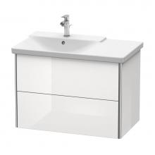 Duravit XS418408585 - Duravit XSquare Vanity Unit Wall-Mounted  White High Gloss