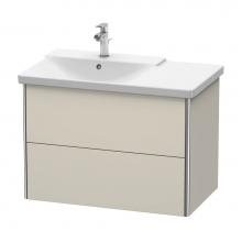 Duravit XS418409191 - Duravit XSquare Vanity Unit Wall-Mounted  Taupe Matte