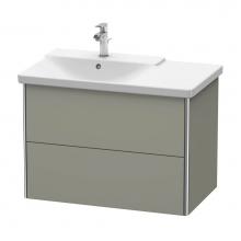 Duravit XS418409292 - Duravit XSquare Vanity Unit Wall-Mounted  Stone Gray Satin Matte