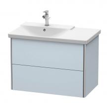 Duravit XS418409797 - Duravit XSquare Vanity Unit Wall-Mounted  Light Blue Satin Matte