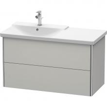 Duravit XS418500707 - Duravit XSquare Vanity Unit Wall-Mounted  Concrete Gray Matte