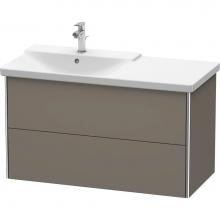 Duravit XS418509090 - Duravit XSquare Vanity Unit Wall-Mounted  Flannel Gray Satin Matte