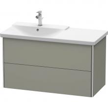 Duravit XS418509292 - Duravit XSquare Vanity Unit Wall-Mounted  Stone Gray Satin Matte