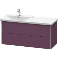 Duravit XS418609494 - Duravit XSquare Vanity Unit Wall-Mounted  Aubergine Satin Matte