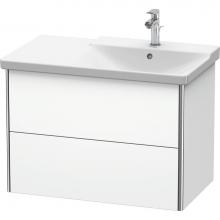 Duravit XS418701818 - Duravit XSquare Vanity Unit Wall-Mounted  White Matte