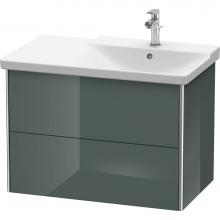 Duravit XS418703838 - Duravit XSquare Vanity Unit Wall-Mounted  Dolomiti Gray High Gloss