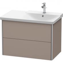 Duravit XS418704343 - Duravit XSquare Vanity Unit Wall-Mounted  Basalt Matte