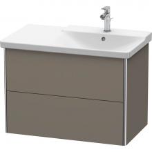 Duravit XS418709090 - Duravit XSquare Vanity Unit Wall-Mounted  Flannel Gray Satin Matte