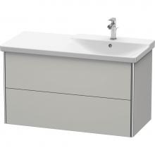 Duravit XS418800707 - Duravit XSquare Vanity Unit Wall-Mounted  Concrete Gray Matte