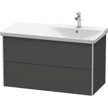 Duravit XS418804949 - Duravit XSquare Vanity Unit Wall-Mounted  Graphite Matte