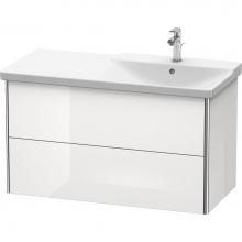 Duravit XS418808585 - Duravit XSquare Vanity Unit Wall-Mounted  White High Gloss