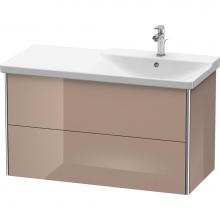 Duravit XS418808686 - Duravit XSquare Vanity Unit Wall-Mounted  Cappuccino High Gloss