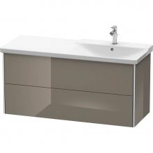 Duravit XS418908989 - Duravit XSquare Vanity Unit Wall-Mounted  Flannel Gray High Gloss