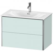 Duravit XS432400909 - Duravit XSquare Vanity Unit Wall-Mounted  Light Blue Matte