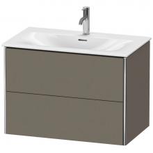 Duravit XS432409090 - Duravit XSquare Vanity Unit Wall-Mounted  Flannel Gray Satin Matte